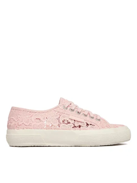 Πάνινα παπούτσια Superga Macrame ροζ