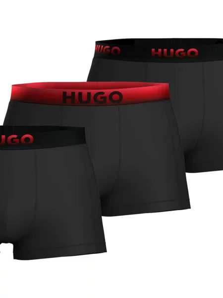 Boxeri Hugo cu autograf negru