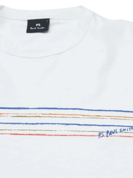 Ριγέ μικρός μπλούζα Paul Smith με σχέδιο λευκό