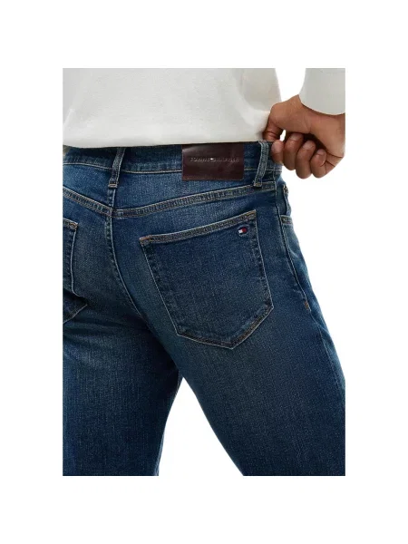 Blugi drepți Tommy Hilfiger Denton albastru