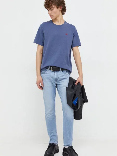 Levi's jeansy SLIM TAPER niebieski