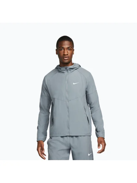 Geacă de alergare pentru bărbați Nike Repel Miler smoke grey/smoke grey gri