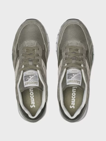 Замшевые кроссовки Saucony оливковые