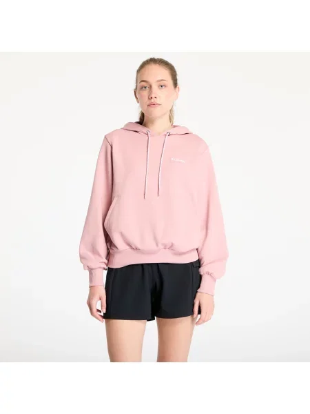 Хавлиени суичър с качулка Columbia с качулка розово