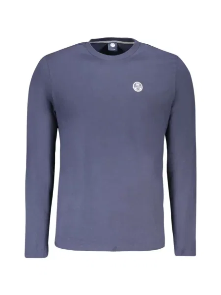 Lung tricou North Sails cu autograf albastru