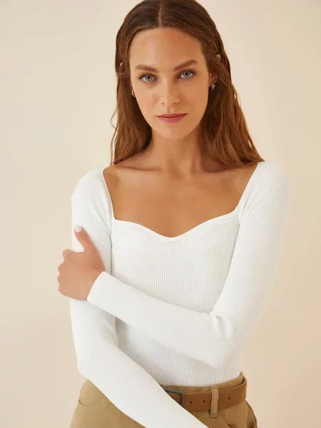 Happiness İstanbul Pulover alb