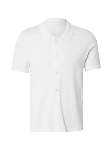 DAN FOX APPAREL Tricou Ron' alb