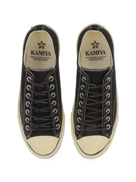 Sneakerși Kamiya din piele de căprioară negru