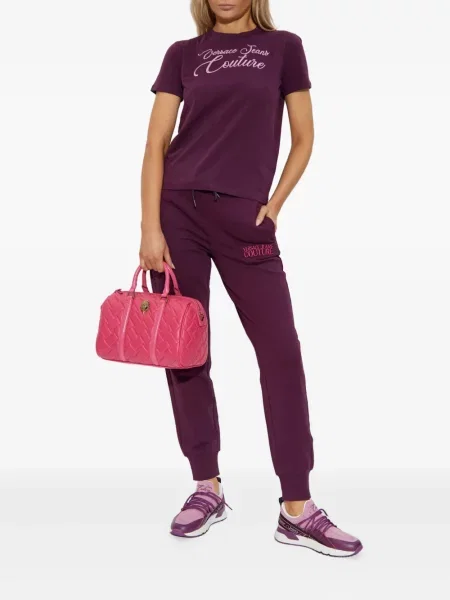 Póló Versace Jeans Couture lila