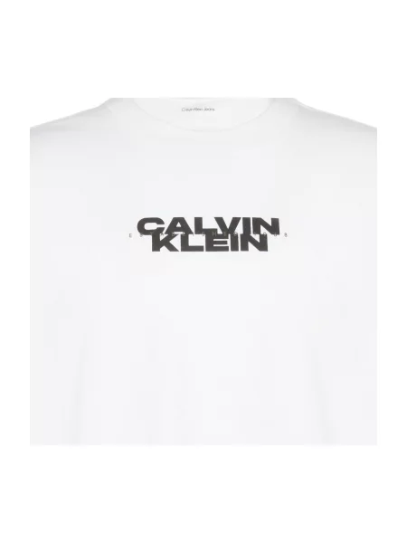 Tricou Calvin Klein Jeans alb