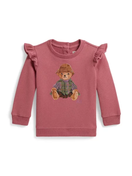 Polo Ralph Lauren hanorac pentru copii cu roz