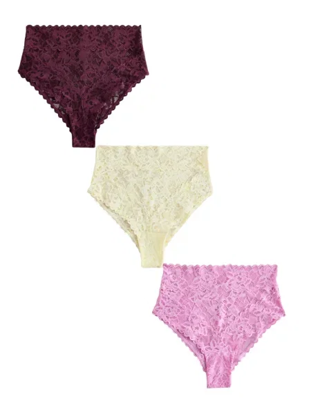 Next Slip crem / ciclam / deschis roz