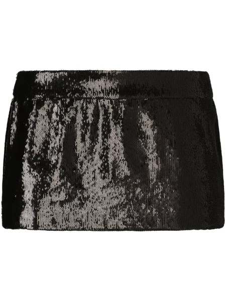 Fustă Dolce & Gabbana cu talie joasă negru