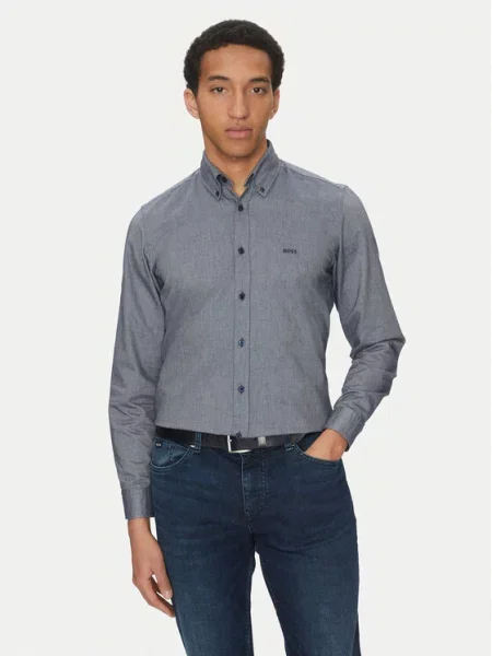 BOSS Košile Rickert' šedá