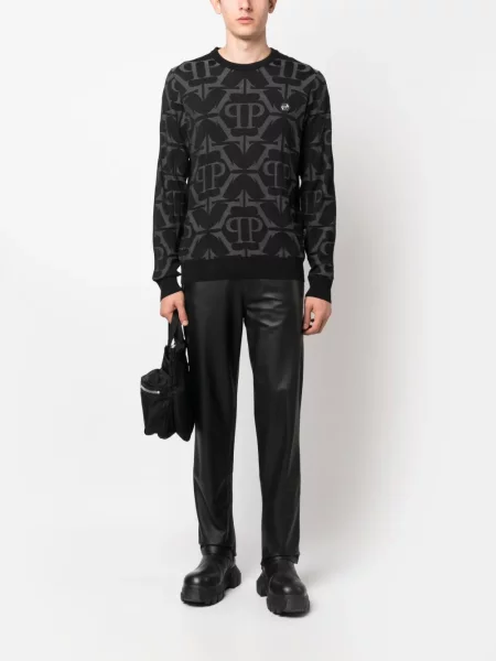 Vilnonis megztinis Philipp Plein juoda
