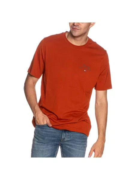 Tricou Tommy Hilfiger portocaliu