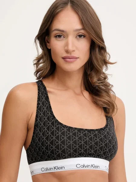 Calvin Klein Underwear podprsenka s bavlnou černá