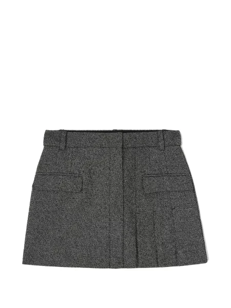Fusta mini Ganni gri