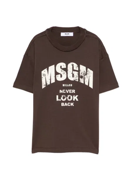Koszulka dziecięca Msgm brązowa