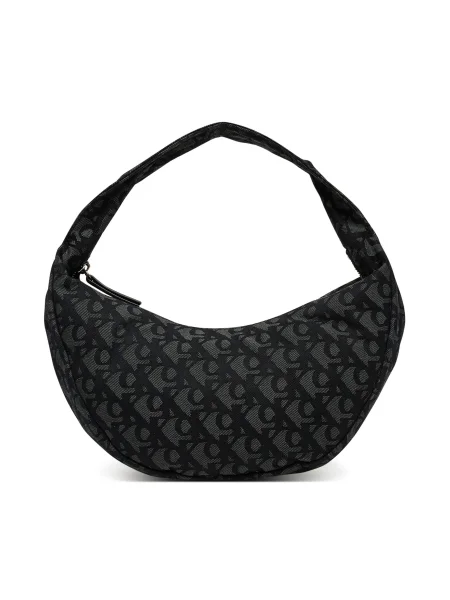 Calvin Klein Geantă Ckj Monogram Pinched Medium Shou negru