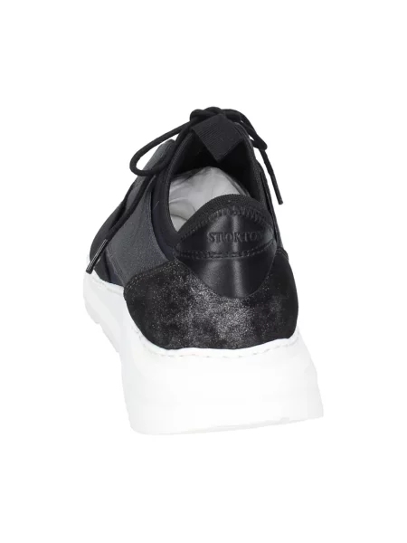 Sneakersy Stokton skórzane czarne