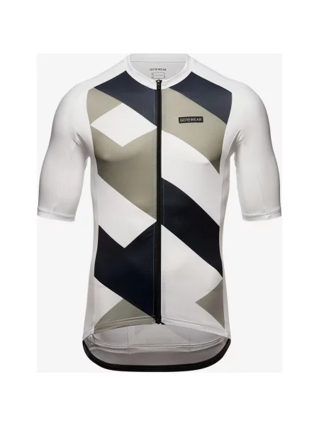 Koszulka rowerowa GOREWEAR Spirit Signal krótki rękaw multikolor S biały