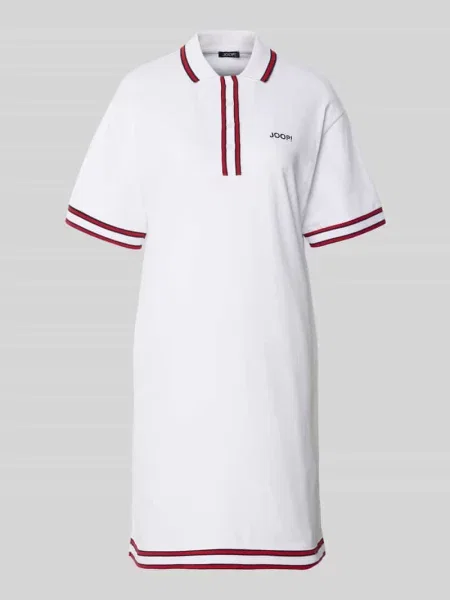 Sukienka polo do kolan z naszywanym logo model Tasa' Joop! biała