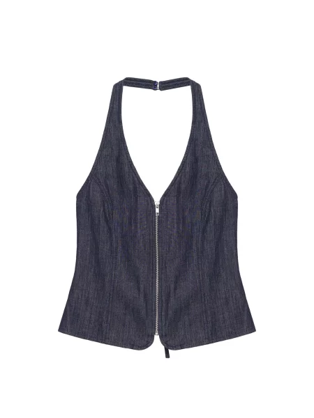 Top Pull&bear modrý