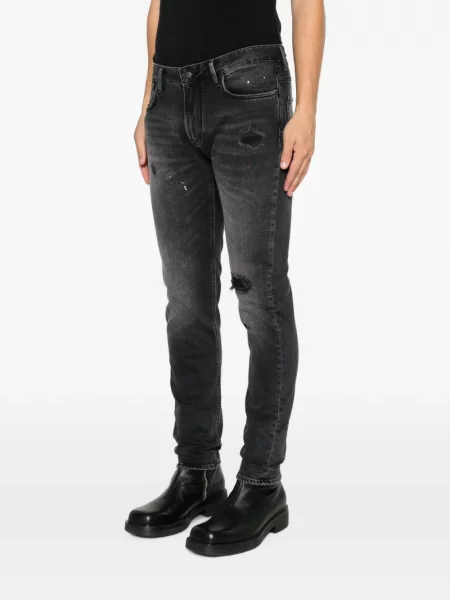 Τζιν Emporio Armani με φθαρμένο εφέ γκρι