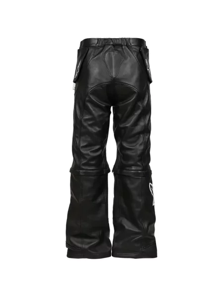 Kožne hlače Alpinestars s printom crna