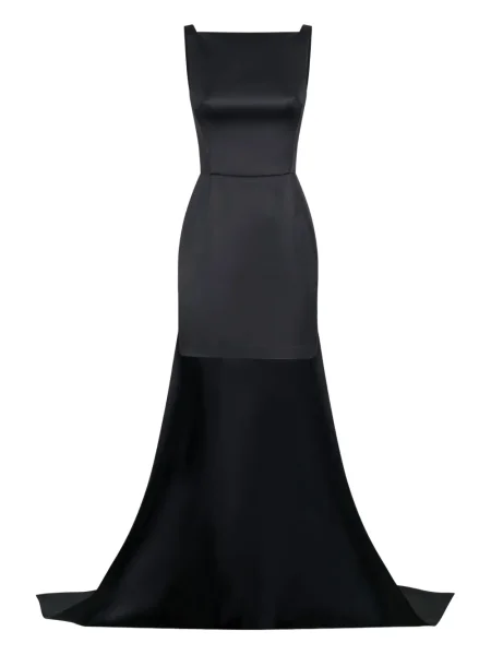 Rochie mini Nicholas cu talie înaltă de costum negru