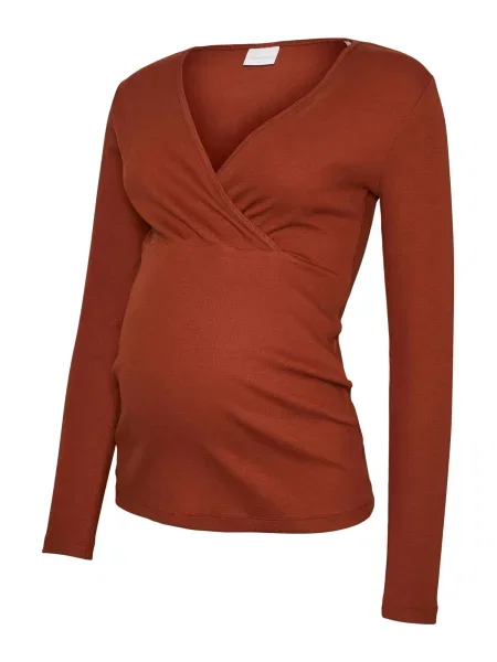 MAMALICIOUS Tricou ruginiu roșu