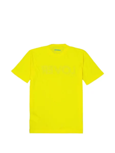 Tricou Dsquared2 cu imagine galben
