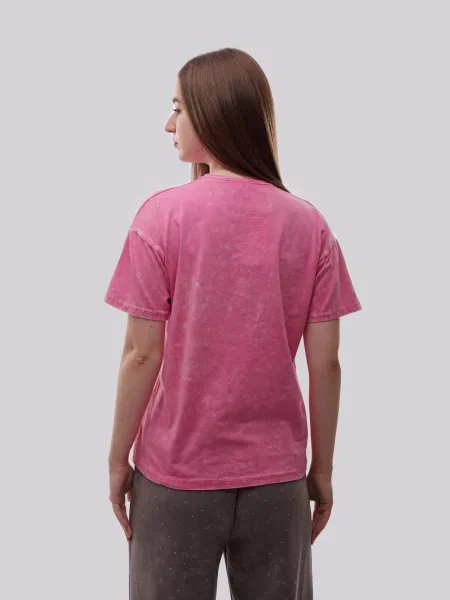 Футболка LUMO віскоза/поліестер рожевий
