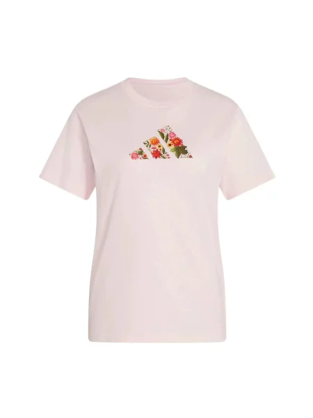 T-shirt adidas Floral różowa