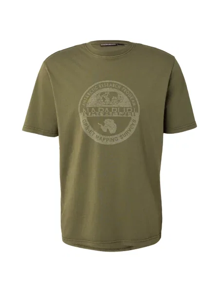 NAPAPIJRI Tricou S-BOLLO oliv / pastel verde
