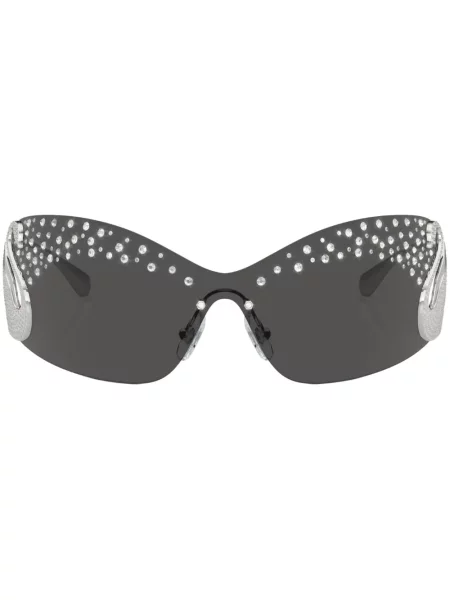 Ochelari de soare Swarovski de cristal argintiu