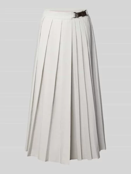 Rozkloszowana spódnica midi z mieszanka bawełny Max&co.