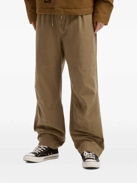 Pantaloni Fingercroxx cu cordon maro