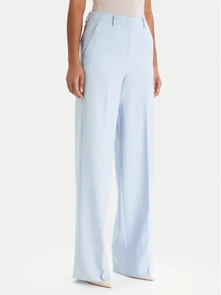 Marella Pantaloni din Giunchi celest Straight Fit albastru