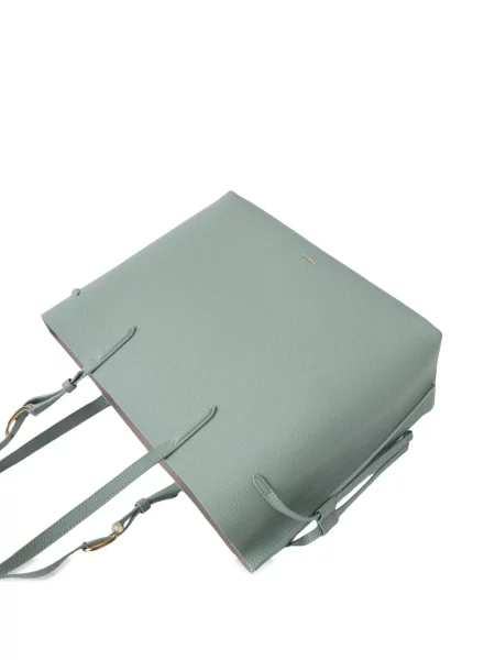 Geantă shopper Furla din piele verde