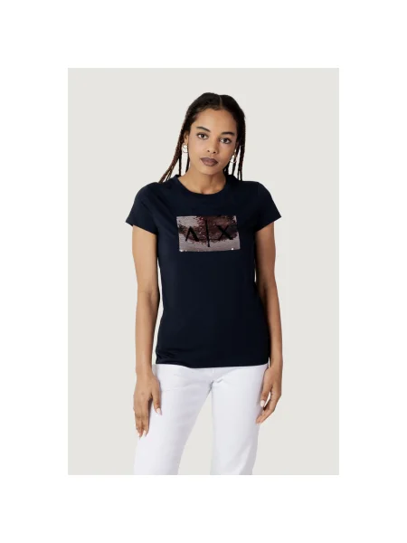 Tricou Eax albastru