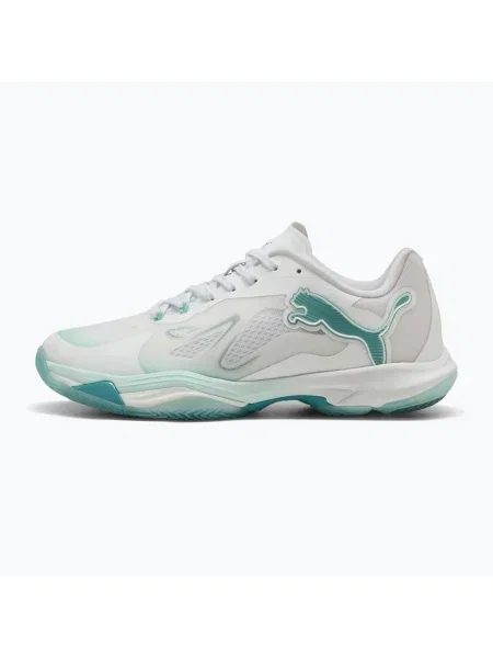 Дамски обувки за хандбал PUMA Vantage Nitro Game On puma white/baltic blue/fresh water бяло