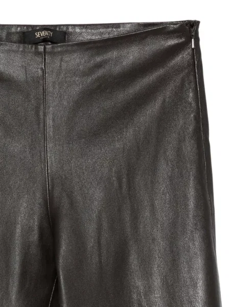 Pantaloni Seventy din piele maro