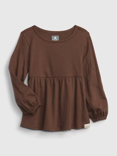 Tricou copii Gap maro