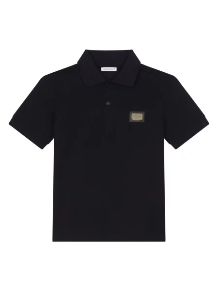 Koszulka polo dziecięca Dolce And Gabbana niebieska
