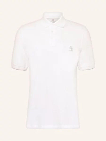 Brunello Cucinelli Polokošile Z Piké bílá