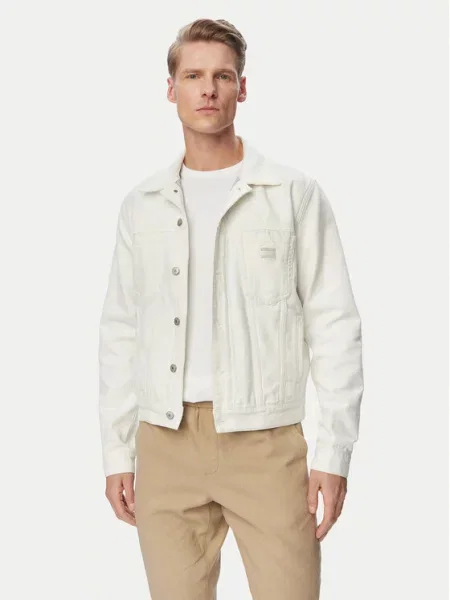 Tommy Jeans Geacă de blugi Ryan alb