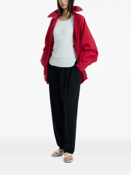Pantaloni Determ; tricotate conici negru