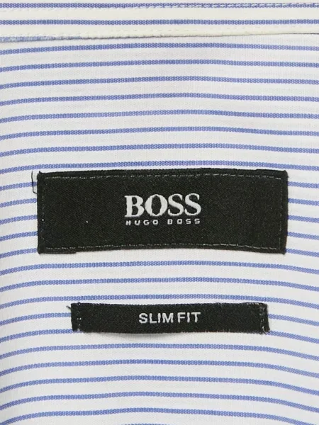 Риза Boss на райета бяло